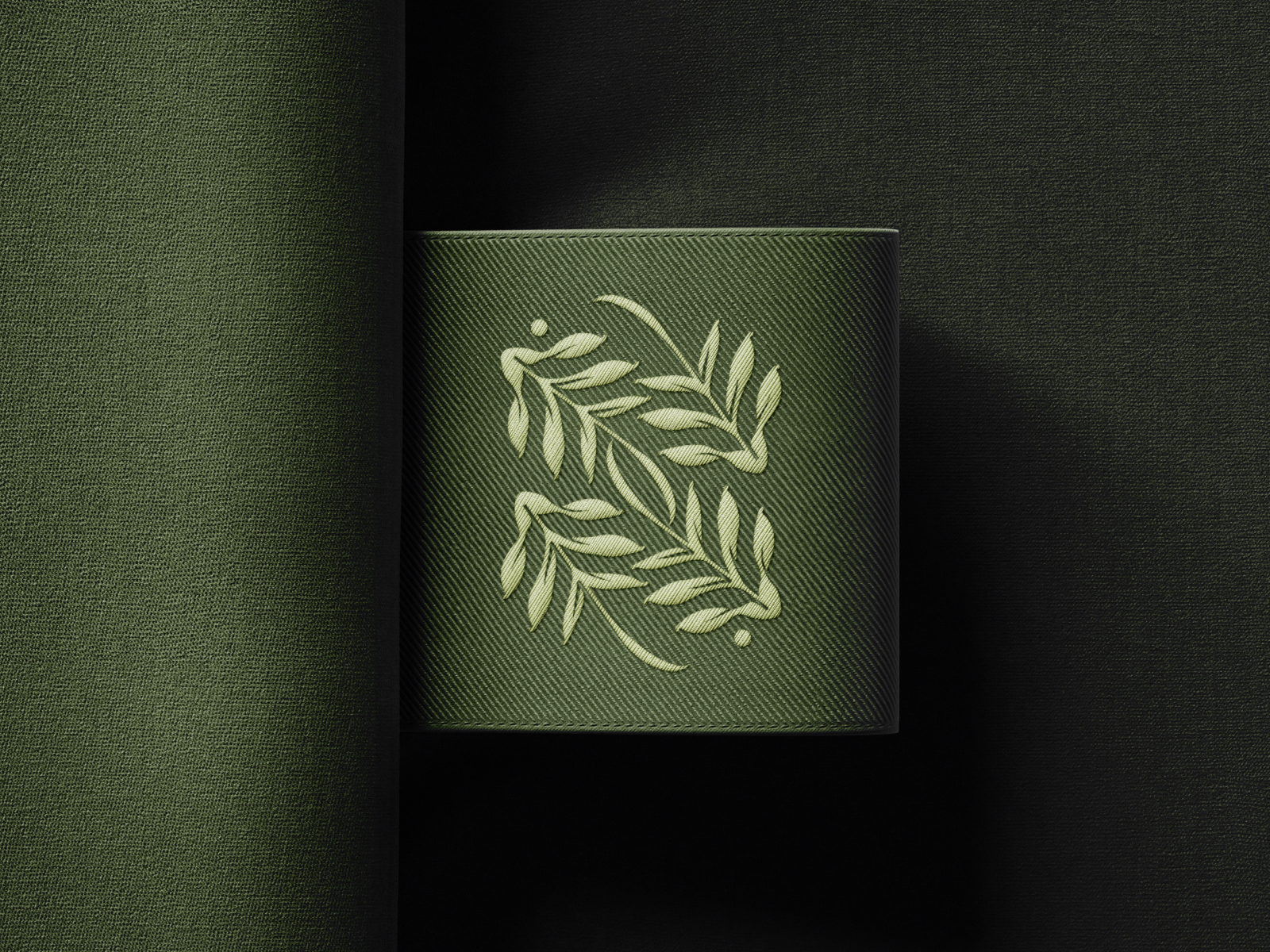 Organic wellness brand mark