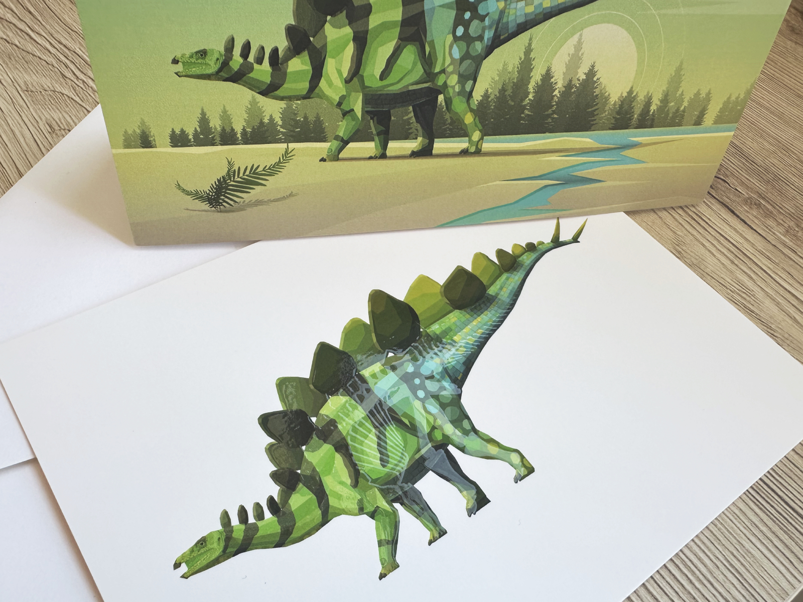 Stegosaurus x-ray card