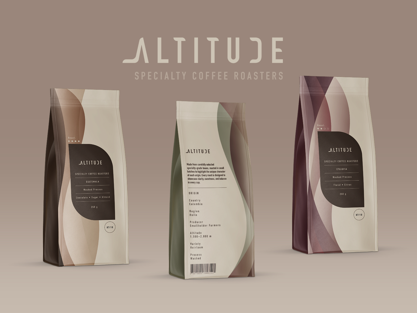 Coffee brand packaging design